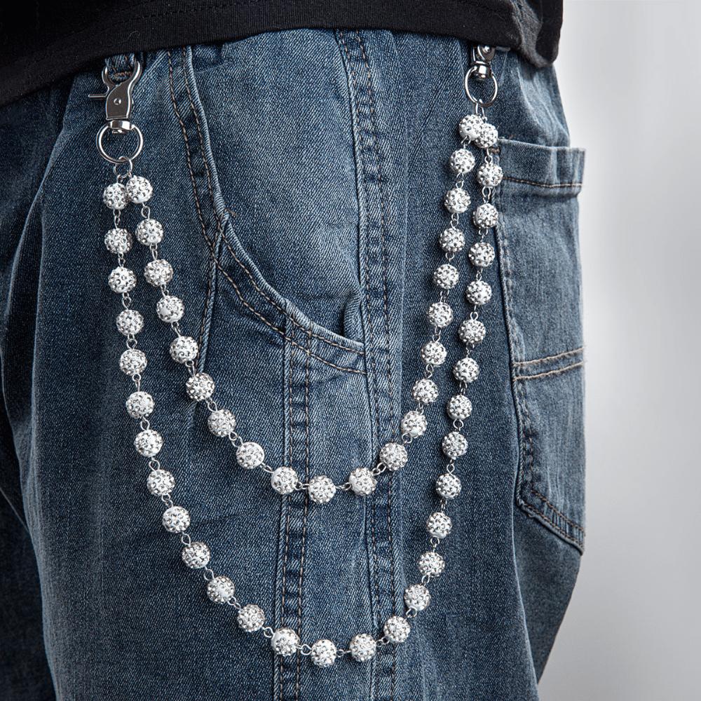 1pc Fashion Street Hip Hop Men's Pant Chain, Waist Chain For Women, Handmade Chain For Men & Women, Suitable For Festivals, Parties