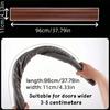 1PC 96cm/37.79in Door Bottom Seal Strip Soundproof Insulation Wind Under Door Draft Stopper Blocker Weather Strip for Interior