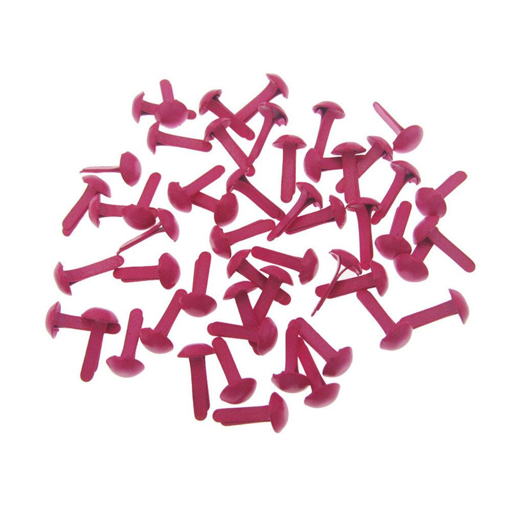 100 Stück Mini-Klammern Bunt Zweizack-Klammern in Pastellfarben für Scrapbooking DIY Bastelpapierprojekte Metallklammern