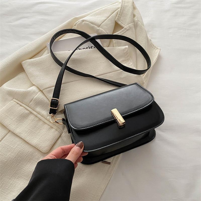 

Chic Vintage Style Pu Crossbody Bag For Women In Black Brown Khaki And White Perfect For Everyday Use чёрный
