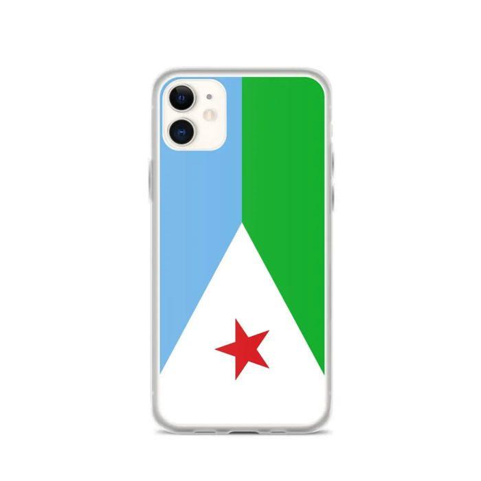 Coque pour iPhone - PIXELFORMA - iPhone 11 - Drapeau de Djibouti - Silicone souple - Design léger