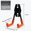 Heavy Duty Wall Mount Metal Hook Garage Organizer Bicycle Ladder Hanger Anti Slip Storage Hook For Garden Tools Home Workshop