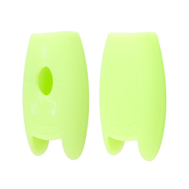 Suitable for Mercedes-Benz C200 Smart 3-button NEC Silicone Key Cover BENZ Soft Key Bag G50 Car Remote Control Protective Cover
