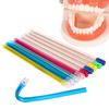 100Pcs/Bag Dental Saliva Ejector Disposable Suction Tip Flexible Evacuation Pipe Clear Tip With Colorful Tube Dentist Supplies