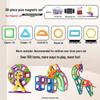 Children's Large Stained Glass Magnetic Building Tiles Set - Educational Toy Puzzle