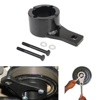 Automotive Maintenance Tool Crankshaft Damper Pulley Holding Holder Harmonic Tool with 2Pcs Crank Bolts