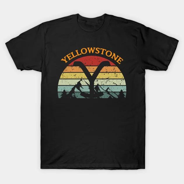 Yellowstone Dutton Ranch T-Shirt TV Shows T-Shirts Cool Western Cowboy Grafik T-Shirt Männer Shirt Ropa Hombre Camisetas