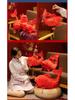 Red New Year Koi Fish Plush Pillow - Festive Decoration & Gift for Spring Festival