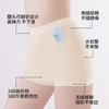 Large Size Ice Silk Seamless Safety Pants with Anti Glare and Mulberry Silk Antibacterial Crotch, High Waisted and Flat Angle Underwear In One