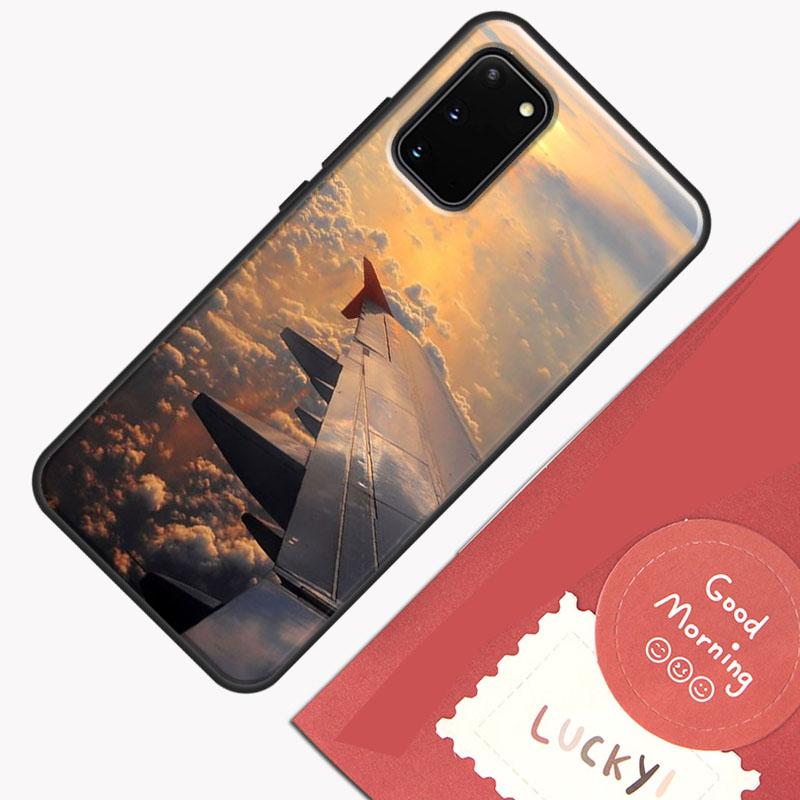 Airplane Flying Into The Sunset Phone Case For Samsung Galaxy S26 S25 Ultra S20 S21 S22 S23 S24 S10 Plus S25 FE Cover Shell