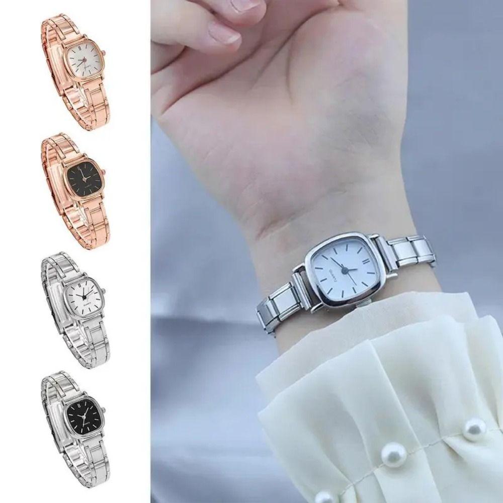 Versatile Luxury Wrist Watches Square Small Dial Womens Quartz Wristwatch Ladies Bracelet Watch