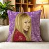 TTeen Series Hannah Montana Pop Star  Pillow Case Square DoubleSided Sofa Cushion Cover Bedroom Bedside Pillow