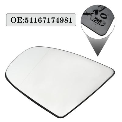Verre de rétroviseur gauche avec aile chauffante pour BMW X5 X6 E70 E71 E72 08-14 51167174981