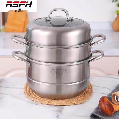 RSFH 28cm 3-Layer Stainless Steel Steamer & Soup Pot