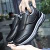 Spring non-slip soft-soled sports and leisure shoes, grandpa shoes, warm and velvet cotton shoes