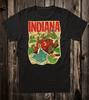 Retro Travel Tee T Shirt Indiana Drag Racing Indy 500 Racers Road Hoosier