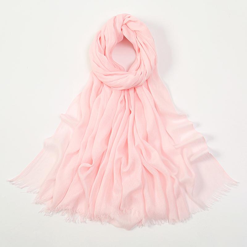 Large Size Cotton Feeling Scarf Women Plain Foulard Femme Luxury Hijab Long Bandana Evening Party Dress Shawls and Wraps