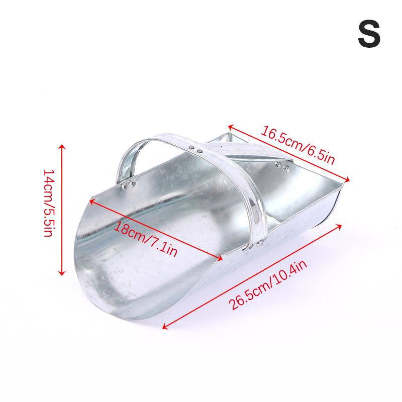 

Makapal Metal Large Capacity Rice Scoop Feed Grain Scoop Multi Functional Smooth Ergonomic Handle Kitchen Supermarket Farms S