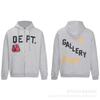 Oversized Hooded Sweatshirt With Graffiti Letter Print Loose Fit Cotton Pullover Men Casual Streetwear