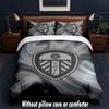 Set Biancheria da Letto Leeds United 1 Copripiumino + 2 Federe Morbido Traspirante Biancheria da Letto per la Casa
