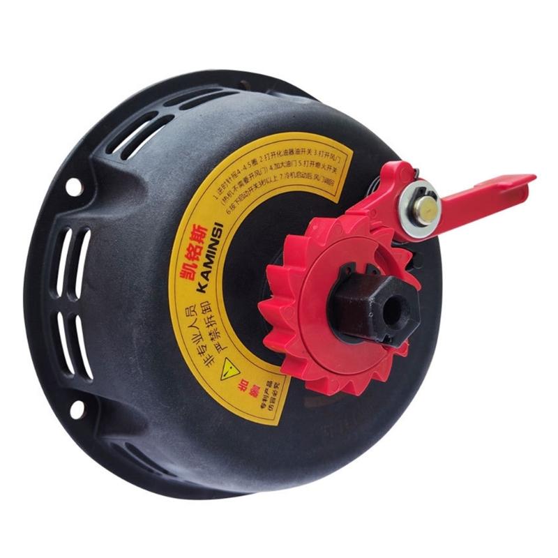 Hand Cranked Starter Eliminating Pull Rope Operation Compatible for 168 170F Gasolines Engines Plastic Case for Generator