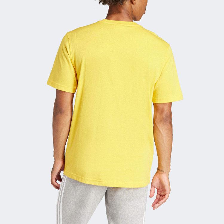 Adidas Adicolor Trefoil Tee Bold Gold Men Streetwear IR7977