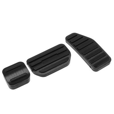FUELHOOD 3 Pcs Automatic Foot Pedal Pad Foot Axle Pedal Cover for Suzuki Hustler MR52S MR92S / Aluminum Alloy Black
