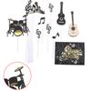 Creative Musical Notes Cake Topper Music Instruments Festival Cupcake Toppers For Wedding Birthday Party Decoration