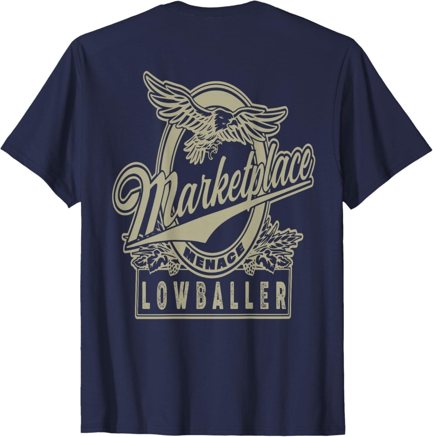 

Marketplace Lowballer Funny Seller Vintage Eagle (ON Back) T-Shirt 5XL різнокольоровий