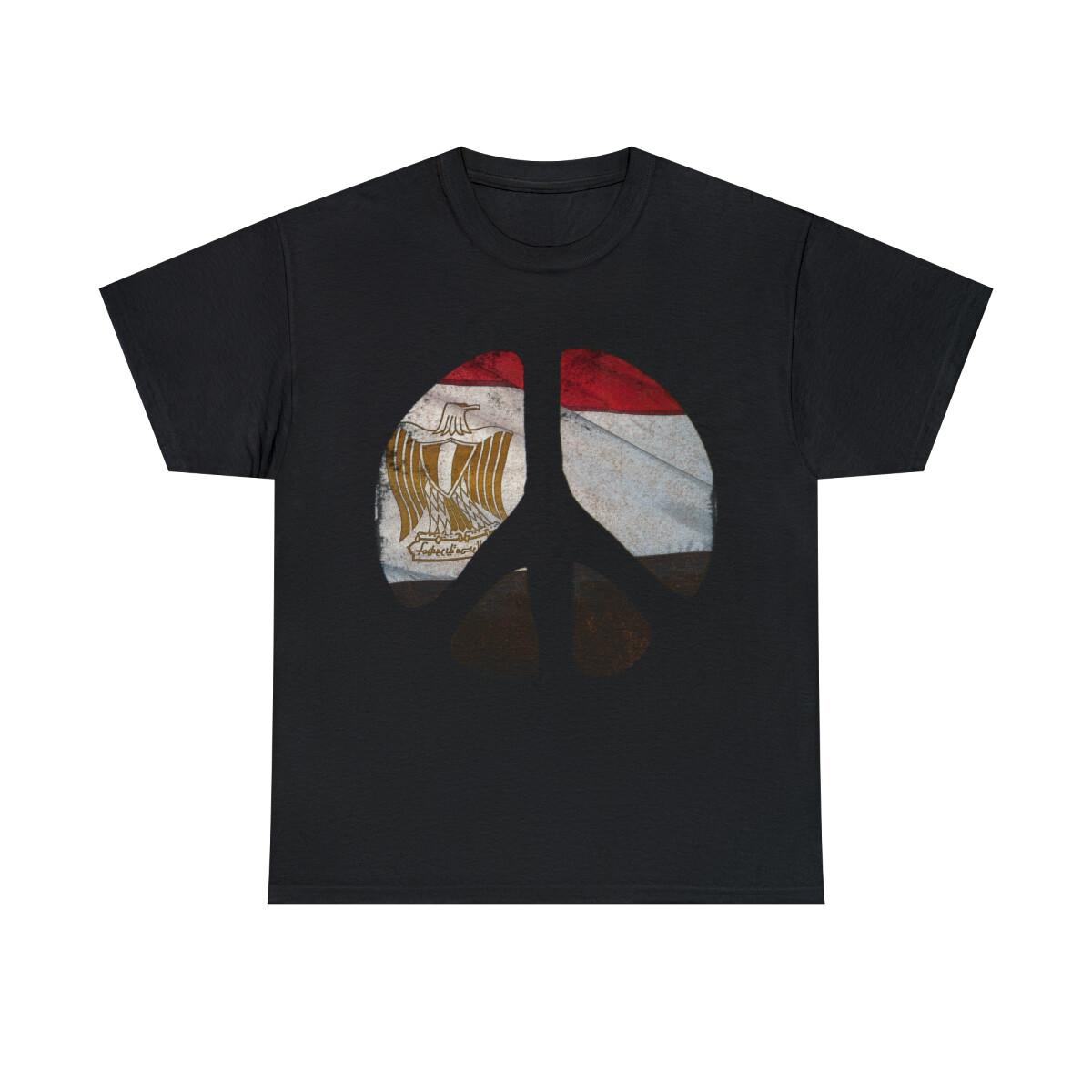 Peace Egypt Retro Graphic Tee Shirt, S-5XL S