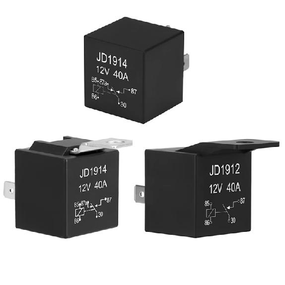 JD1914 40A 12V/24V SPDT Waterproof Car Relay 4/5 Pin Auto Switch Starter Kit for Car Boat Tractor Truck Motorcycle Relays 5
