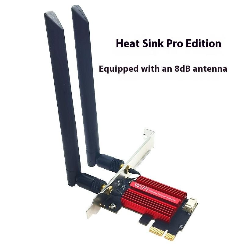 1Pcs 1800Mbps Bt5.2 Dual Band 2.4G/5Ghz 802.11Ax Network Wi-Fi Card For Desktop Pc Win 10/11 Wifi6 Ax1800 Wireless Pcie Adapter