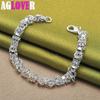 925 Sterling Silber Brand Design Charm Kettenarmband Schmuck