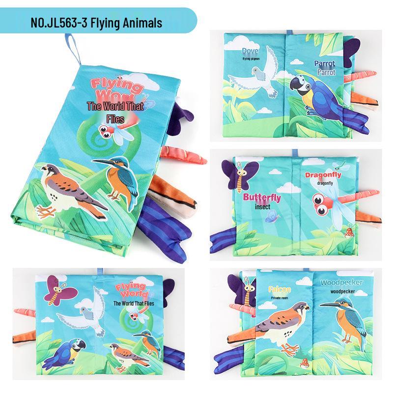 Cartea de pânză senzorială pentru bebeluși: Temă Ocean & Pădure