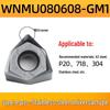 90° Double-Sided Hexagonal WNMU080608 Cutting Inserts for Cross-Border Fast Feed Milling Cutter