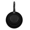 3Piece NonStick Aluminum Skillet Set Lightweight Skillets Dishwasher Safe Easy Cleanup CoolTouch Handles Versatile Cookware
