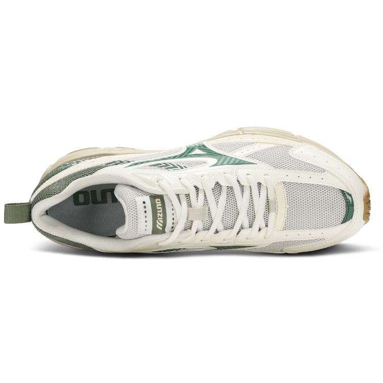 Mizuno Speed Comfortable Retro Fabric Synthetic Leather Durable Breathable Lightweight Low-Top Running Shoes Unisex sneaker Light-Green D1GH223022