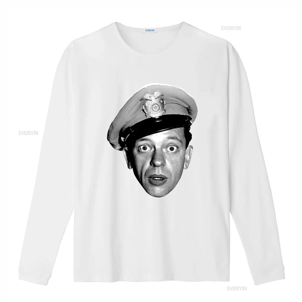 Vintage Retro Funny Mayberry Deputy Surprised Face Print Casual T Shirt vintage Washed streetwear Slightly Unisex Stretched