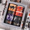 Thin Layering Washi Tape 8 Rolls Halloween Tape, Spooky Bat Witch Cat Pattern Decorative Lightweight for Junk Journaling Supplies, Scrapbooking,