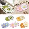 Door Mat Fast Drying Flower Shaped Bathroom Mat Doormat Keep Your Floors Clean and Dry Bath Mat