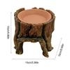 Reptiles Stump Shaped Cave Reptiles Water Dispenser Feeding Dish