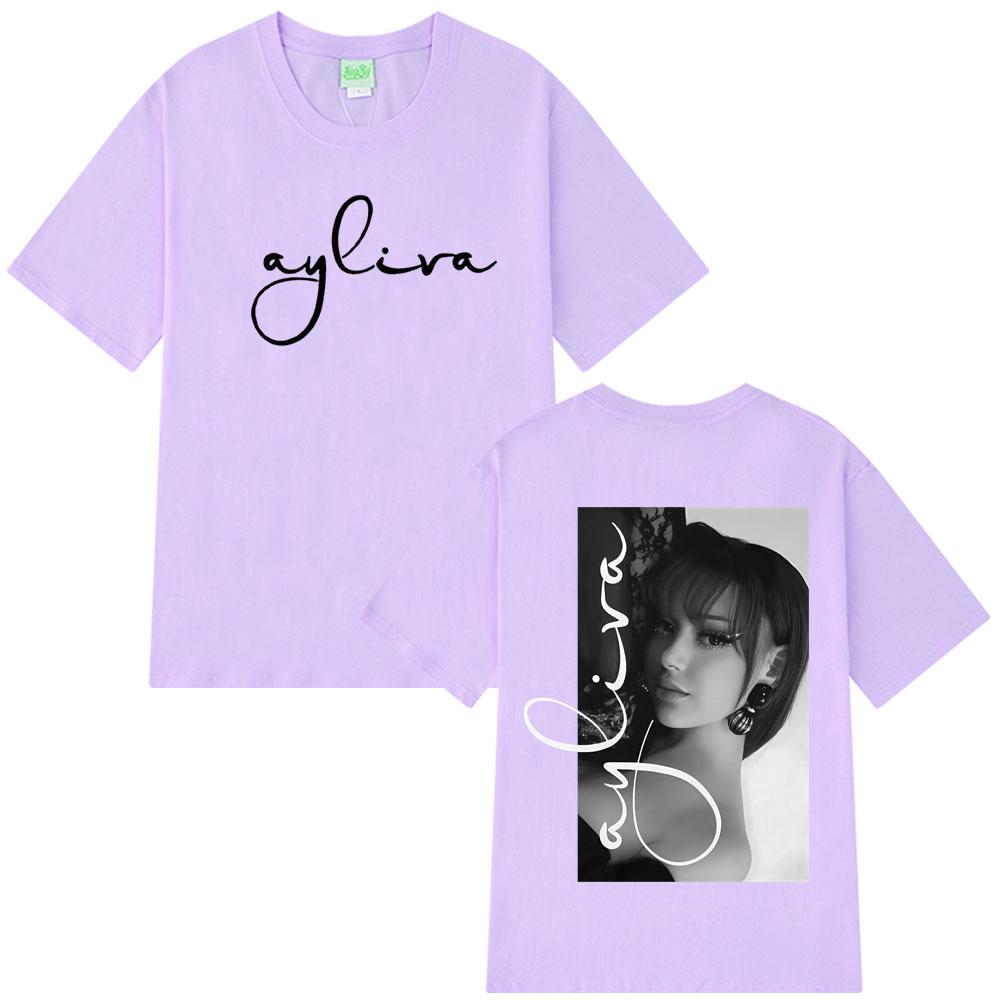 Die Ayliva Tour Hot Sale 2025 T Shirt Men Women Vintage Fashion T Shirts Short-sleeved Casual Cotton Aesthetic Trendy T-shirts
