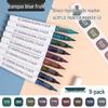 Blue Fruit Direct Liquid Acrylic Marker Pen for Kids - Large Capacity Soft Tip for Watercolor Painting