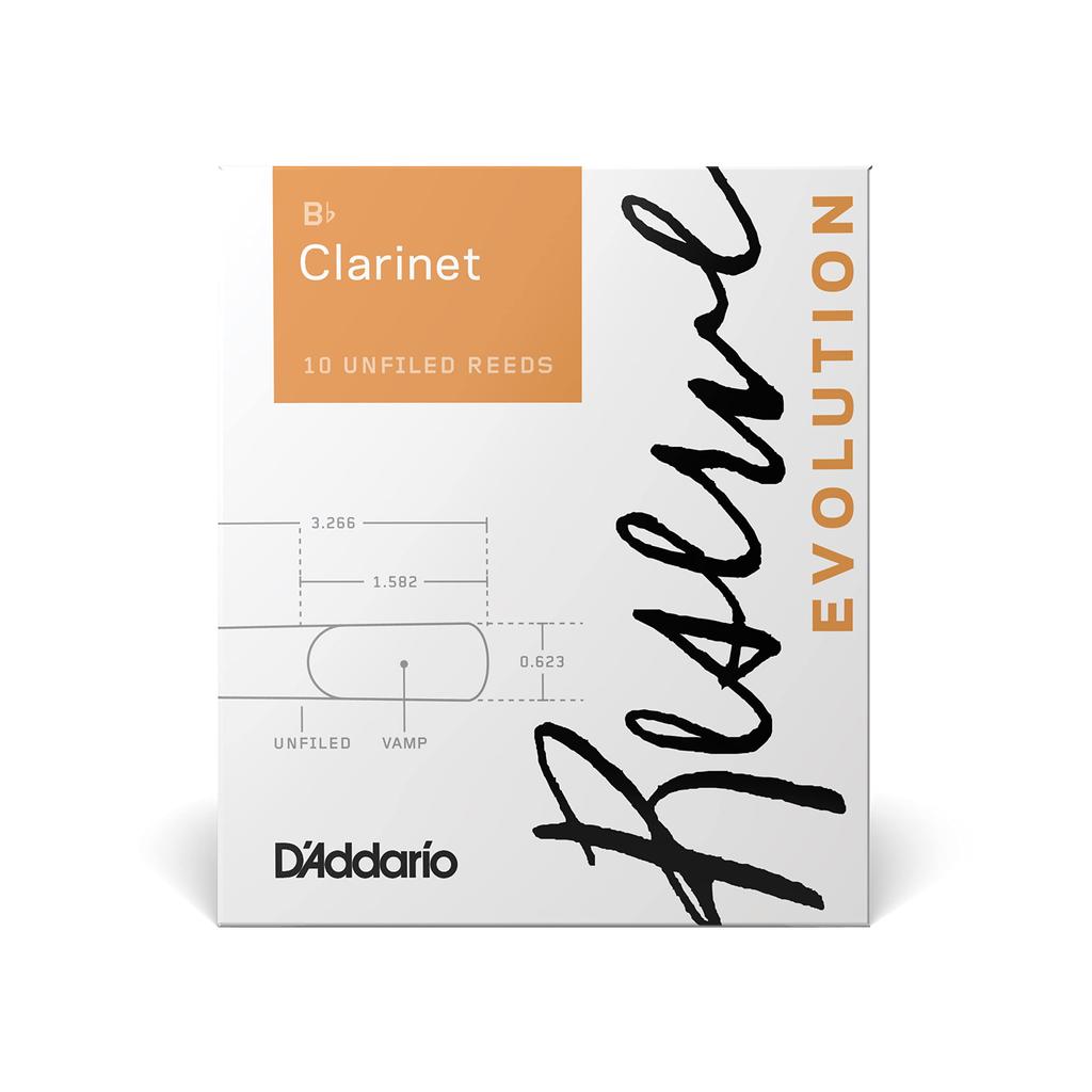 Rico D'Addario WoodWinds D'Addario Reeds for Bb Clarinet RESERVE EVOLUTION DCE10355 [Hardness: 3.5+] 10 reeds per pack
