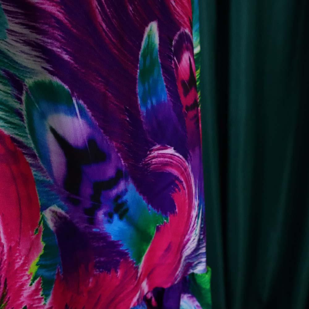 Women's Sexy Spaghetti Strap Colorful Print Maxi Dress, Backless Cut Out High Waist Tiered Beach Vacation Evening Party Gown