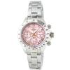 Unclerk Women's Tachymeter Chronograph Watch with Japanese Movement, Natural Pink Shell Dial, Skin-Friendly Stainless Steel, 10 ATM Water Resistance,