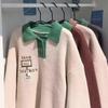 Retro Versatile Lapel Polo Collar: Autumn/Winter Loose Fit Hong Kong Style Fashion for Couples