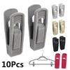 Portable Bathroom Hat Closet Household Hanging Hooks Velvet Hangers Clips Dress Rack Coat Holder
