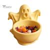 Functional Autumn Home Decor 3D Printed Ghost Candy Bowl for Halloween Party Decorations, Multi-functional Desktop Storage Organizer Trinkets