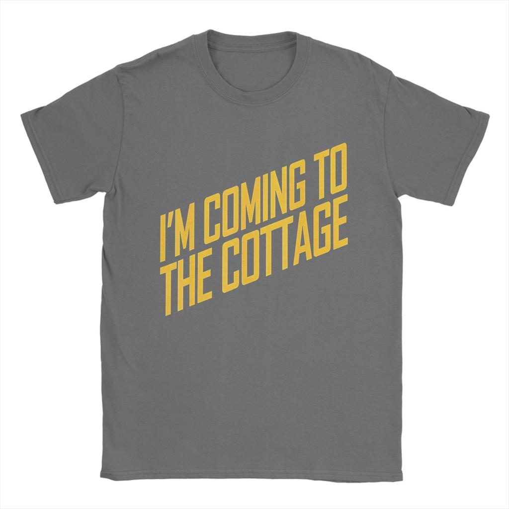Im Coming To The Cottage Cozy Escape Typography   TShirts for Unisex Heated Rivalry  Cotton Tee Shirt O Neck T Shirts XL Tops